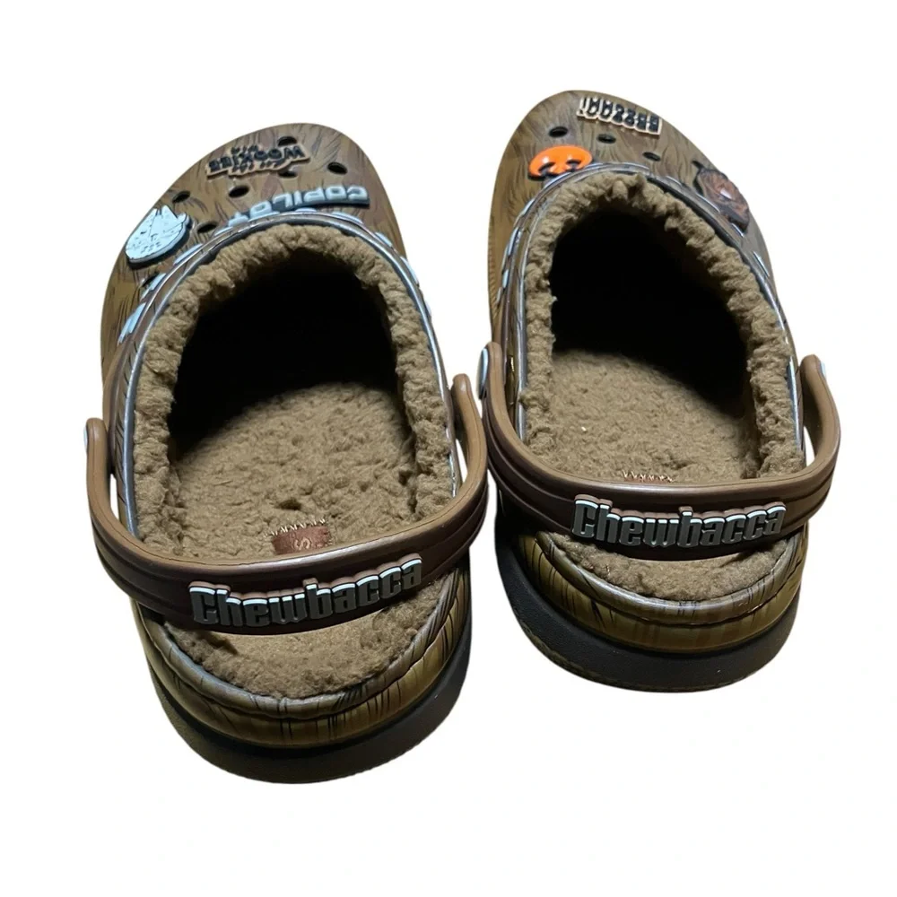 Star Wars Chewbacca X Crocs Classic Lined Clog Espresso Size Junior 6